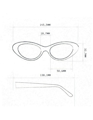 Occhiali da Lettura Lina Cat Eye Black 2.50 | shopincasa.it