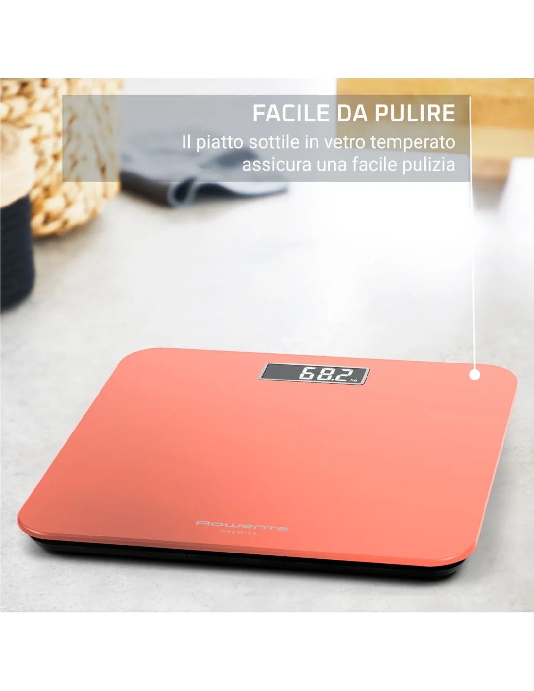 Bilancia Digitale BS1803V0 Premiss Arancio 160 kg | Shopincasa.it