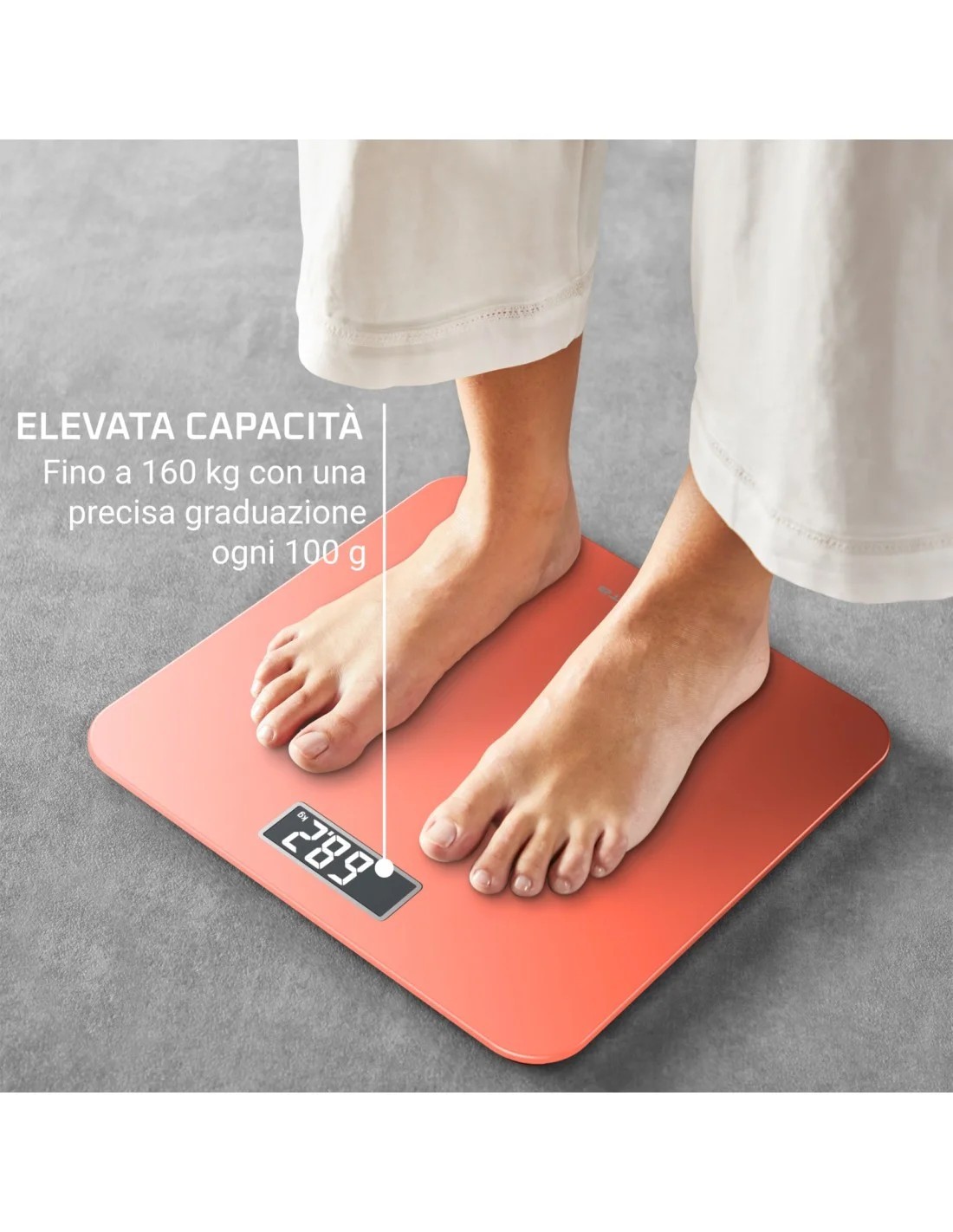 Bilancia Digitale BS1803V0 Premiss Arancio 160 kg | Shopincasa.it