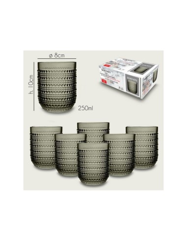 Tumbler Serenity Set 6 Bicchieri Fumo | Shopincasa.it