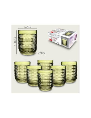 Tumbler Serenity Set 6 Bicchieri Verde | Shopincasa.it