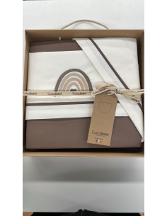 Set Carrozzina Rainbow Moka 100% Cotone Made in Italy | Shopincasa.it 2