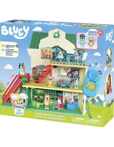 Bluey Playset Let's Play Chef Supermarket con Figure | Shopincasa.it