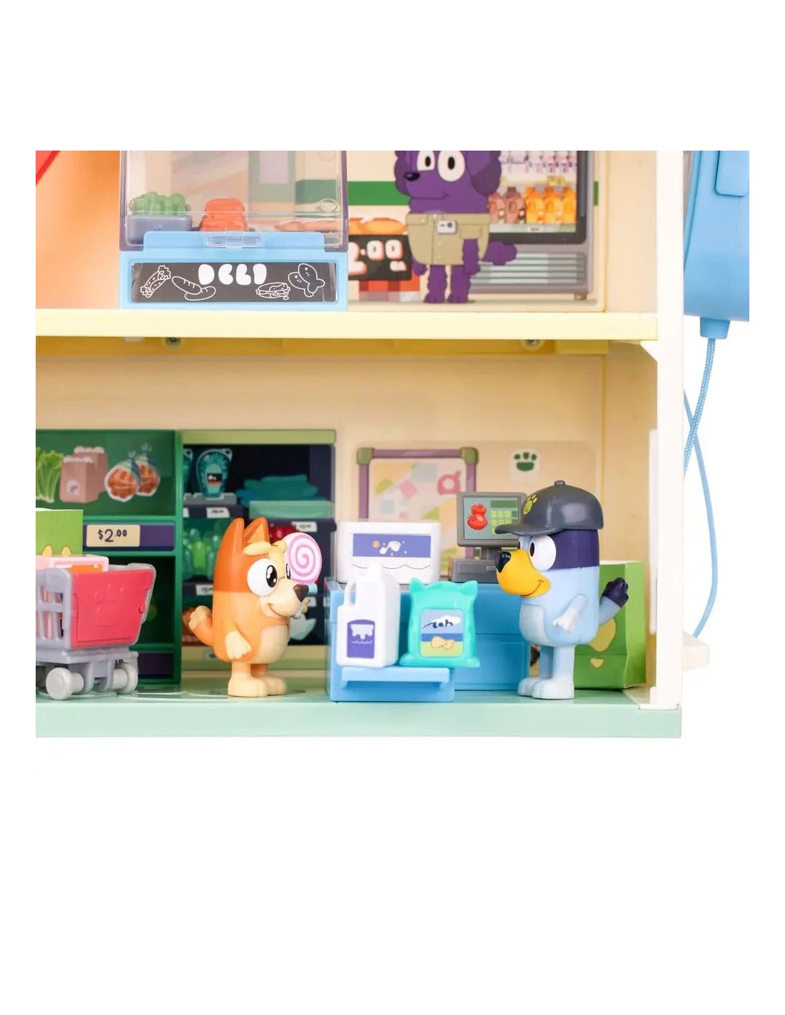 Bluey Playset Let's Play Chef Supermarket con Figure | Shopincasa.it