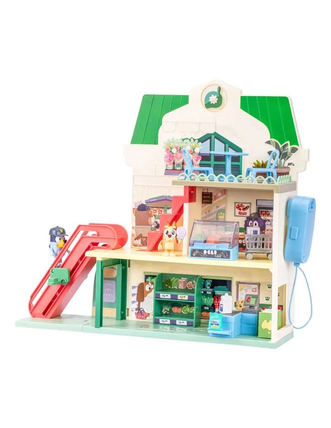Bluey Playset Let's Play Chef Supermarket con Figure | Shopincasa.it