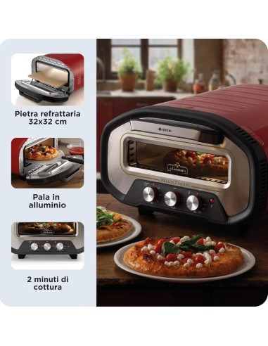 Ariete 3901 Da Gennaro Forno Pizza 2200W con Pietra Refrattaria | Shopincasa.it