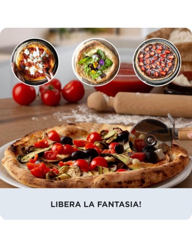 Ariete 3901 Da Gennaro Forno Pizza 2200W con Pietra Refrattaria | Shopincasa.it