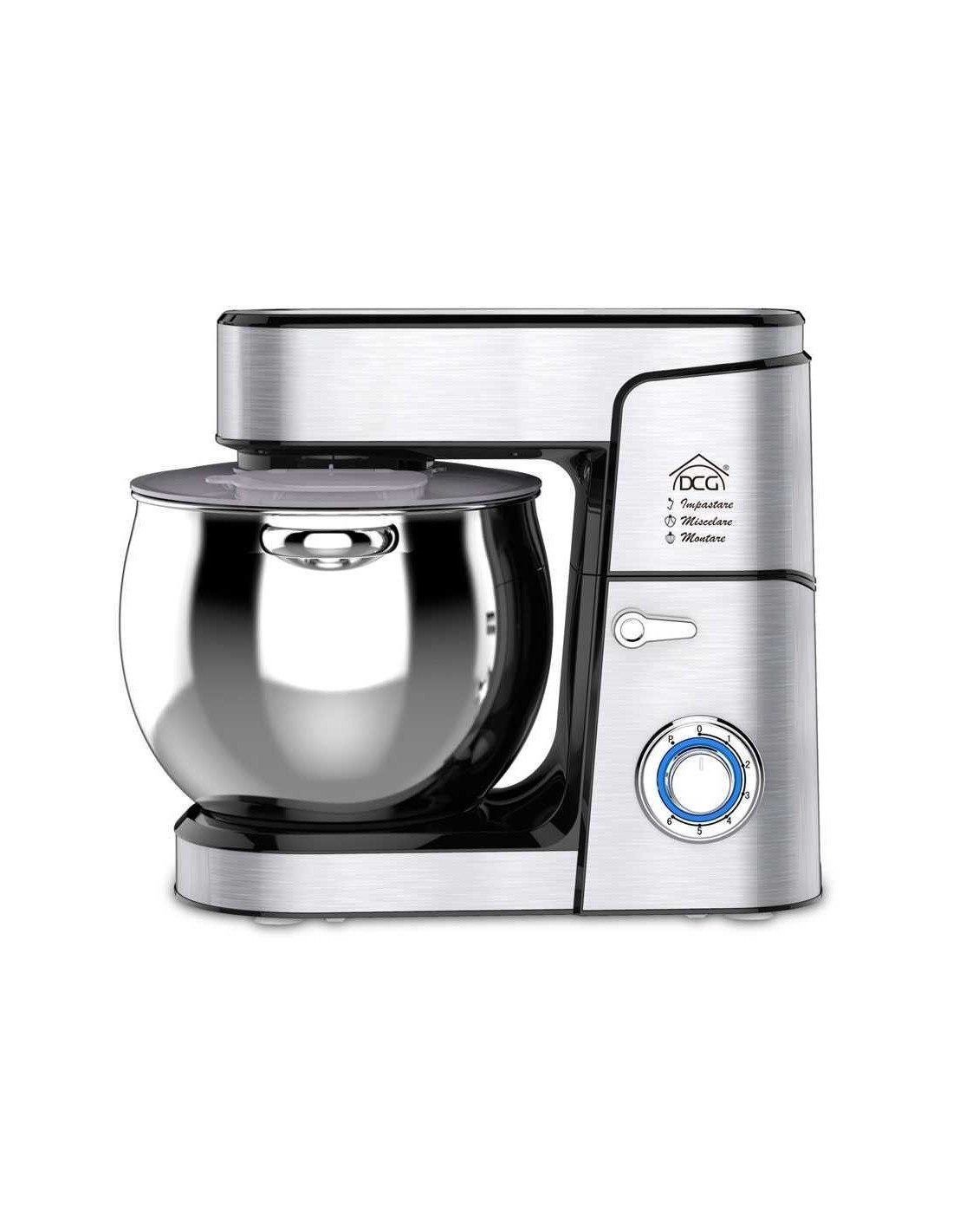 IMPASTATRICI: vendita online Impastatrice planetaria 12 litri DCG KM1512, planetaria professionale inox, impastatrice 6 veloc...