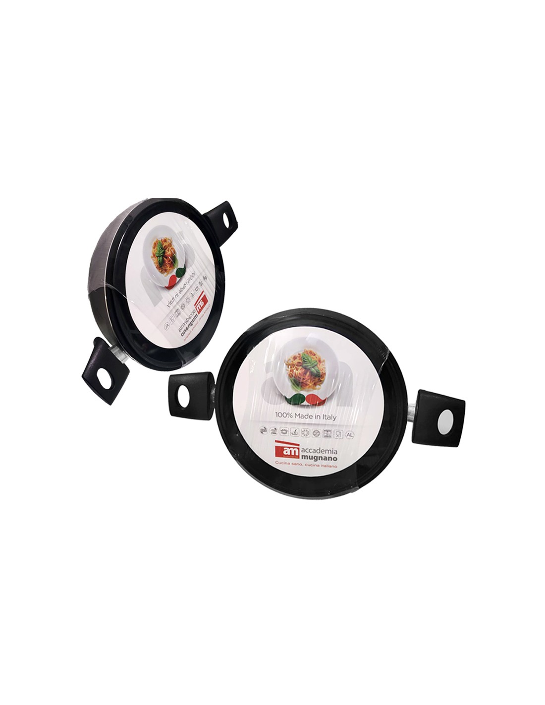 VULCANO CASSERUOLA 26CM 2MANICI COPERCHIO VETRO