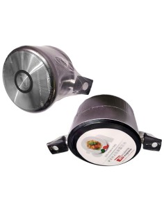 VULCANO PENTOLA 24CM COPERCHIO VETRO