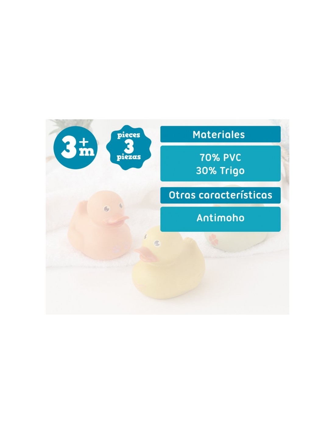 anatre da Bagno KIOKIDS Set 3 anatre Anti-Muffa | shopincasa.it