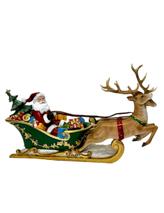 BABBO NATALE CON SLITTA 51X12X30CM