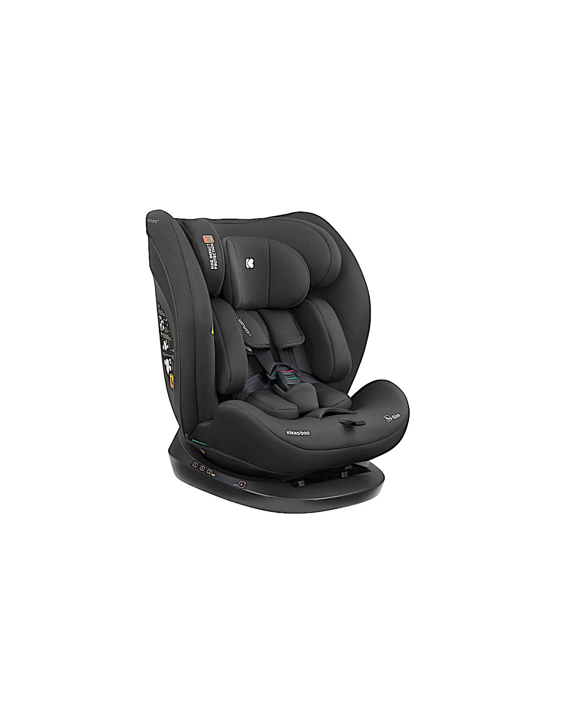 KikkaBoo i-Explore 2 seggiolino auto 360° i-SIZE 40-150 cm nero | shopincasa.it