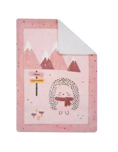 COPERTA LETTO RICCIO ROSA 110/140