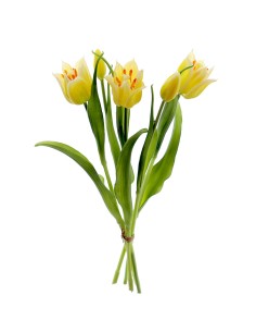 MAZZO 2753-02 3 TULIPANI GIALLI CON BOCCIOLI