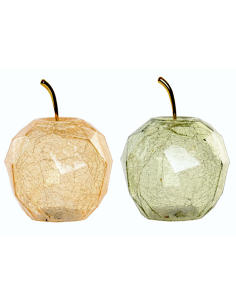 Decorazioni Luminose Cristallo Mela 12x12x17 cm Assortite | shopincasa.it