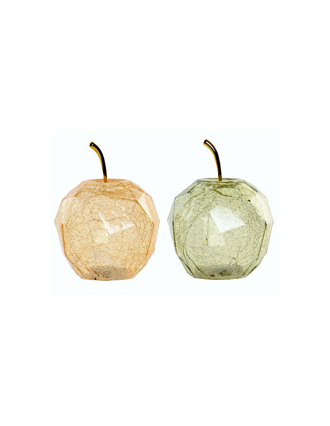 Decorazioni Luminose Cristallo Mela 12x12x17 cm Assortite | shopincasa.it