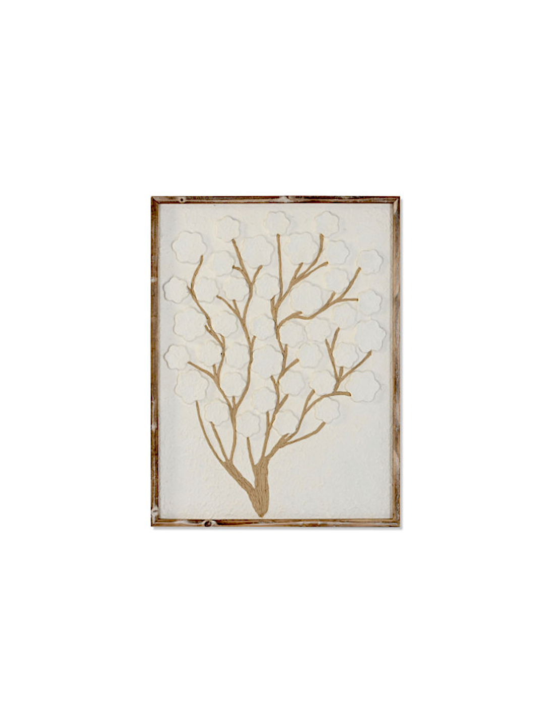 Quadro Albero in Cartapesta 60x80 cm Bianco | shopincasa.it
