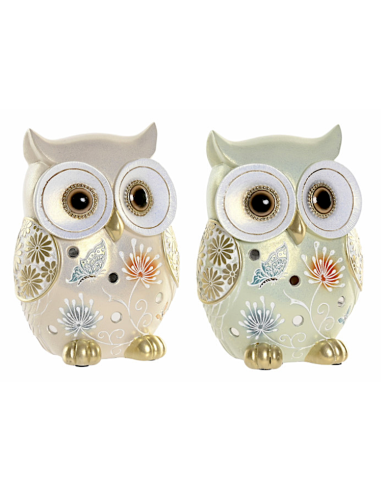 Figura Gufo FD222733 Resina 12x9x17 cm Assortita | shopincasa.it