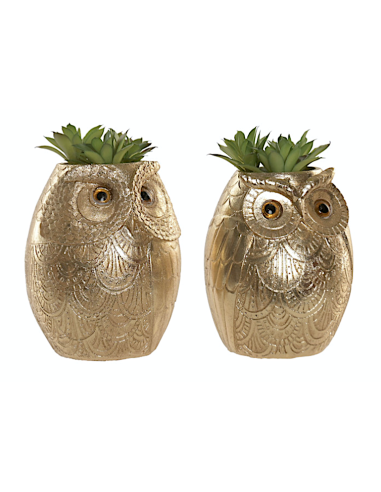 Piantina in Vaso Gufo Resina 11x18 cm Assortita | shopincasa.it