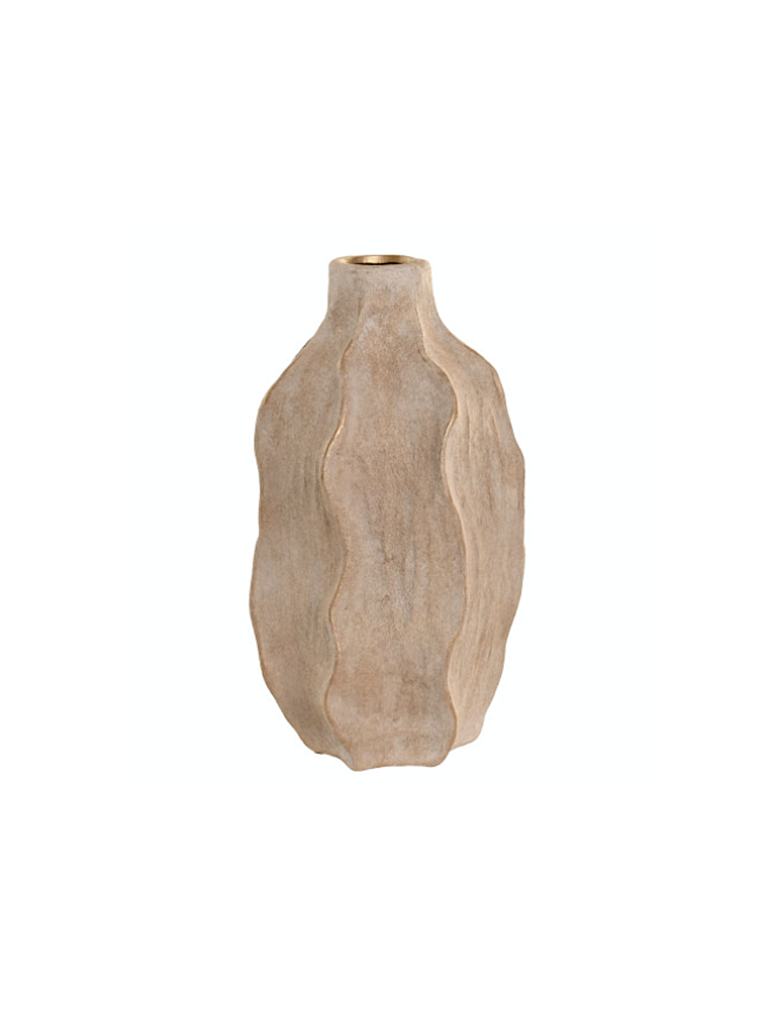 Vaso Onde Ceramica Beige 16x30 cm | shopincasa.it
