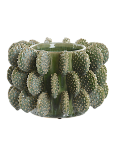 VASO JR222689 CACTUS VERDE 24X17CM CERAMICA