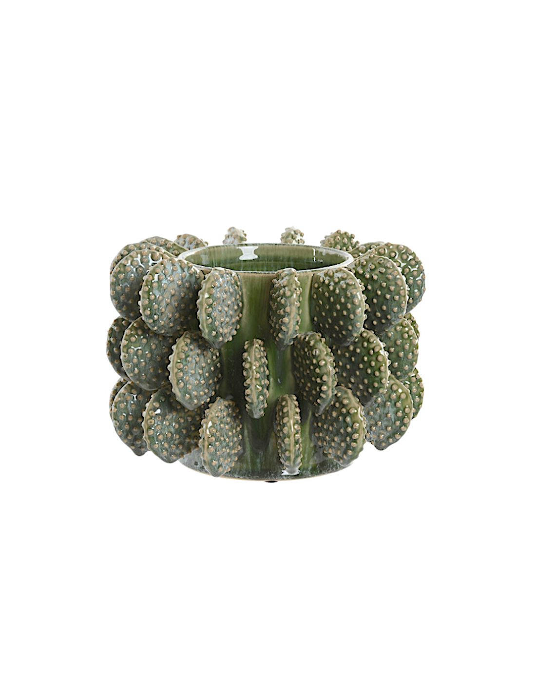 VASO JR222689 CACTUS VERDE 24X17CM CERAMICA