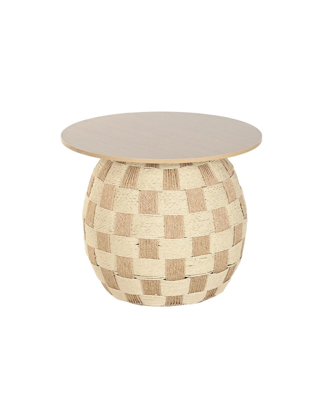 Tavolo Aggiuntivo Home ESPRIT 60x60x48 cm Naturale | shopincasa.it