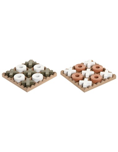 Gioco Tic Tac Toe DKD Home Decor MDF Verde Camel | shopincasa.it