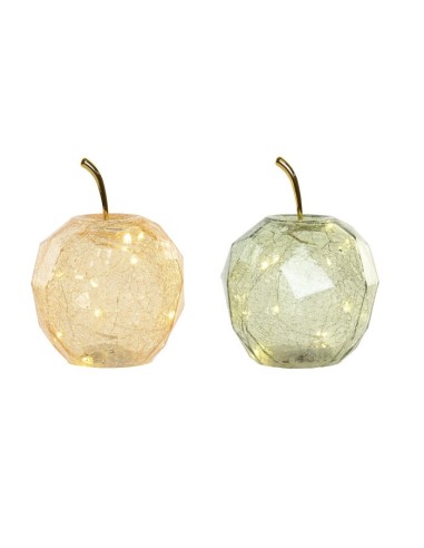 Decorazioni Luminose Cristallo Mela 12x12x17 cm Assortite | shopincasa.it