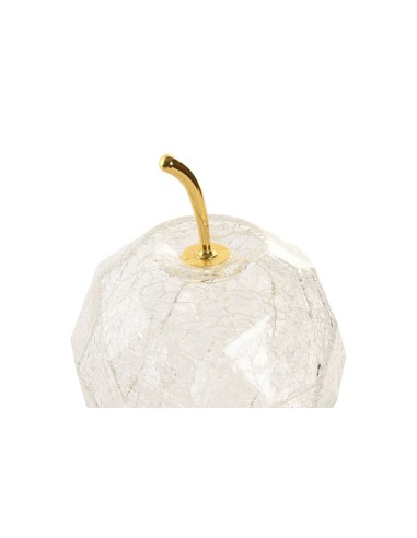 Figura Mela in Vetro Trasparente 12x17 cm con Luce | shopincasa.it
