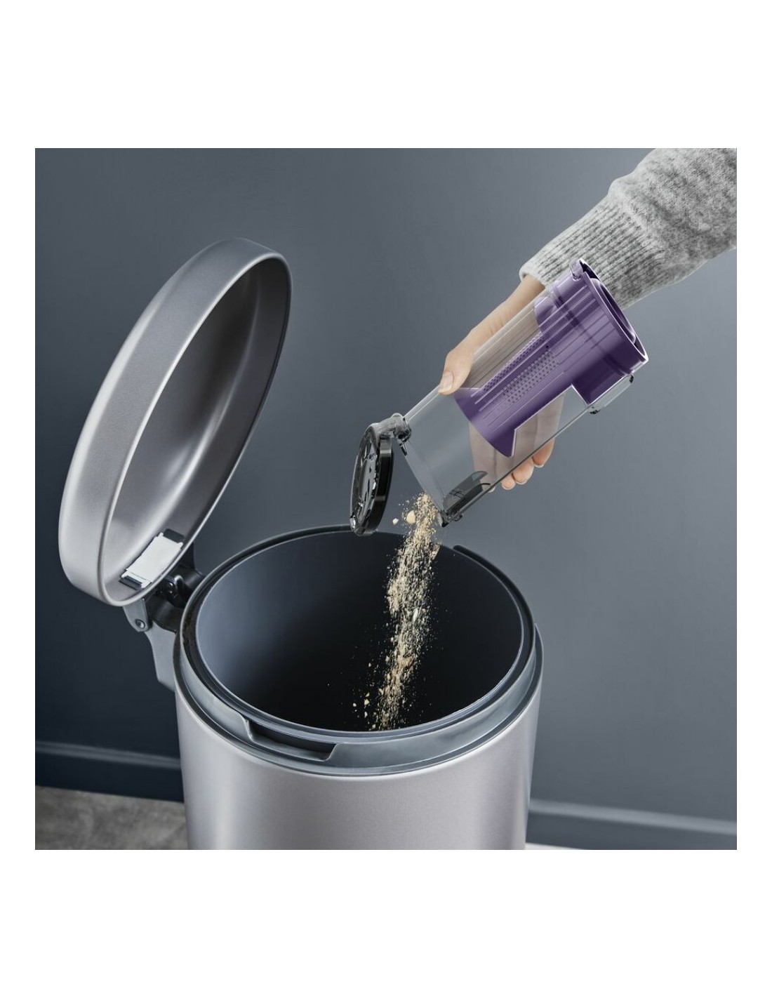 Rowenta RH6A35 Aspirapolvere 2 in 1 Senza Filo Viola Argento - shopincasa.it