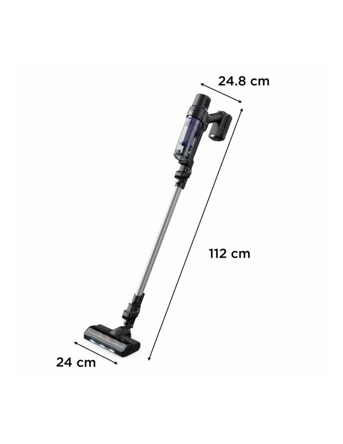 Rowenta RH6A35 Aspirapolvere 2 in 1 Senza Filo Viola Argento - shopincasa.it