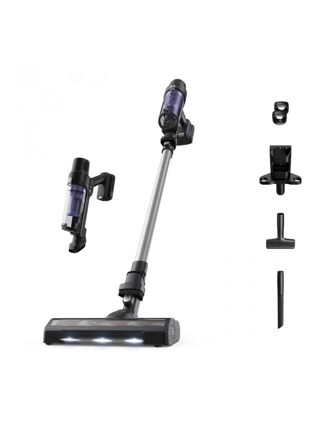 Rowenta RH6A35 Aspirapolvere 2 in 1 Senza Filo Viola Argento - shopincasa.it