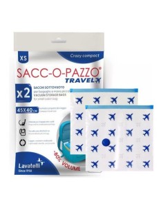 Sacco Salvaspazio Lavatelli 529 Saccopazzo Travel 2 Pezzi - shopincasa.it