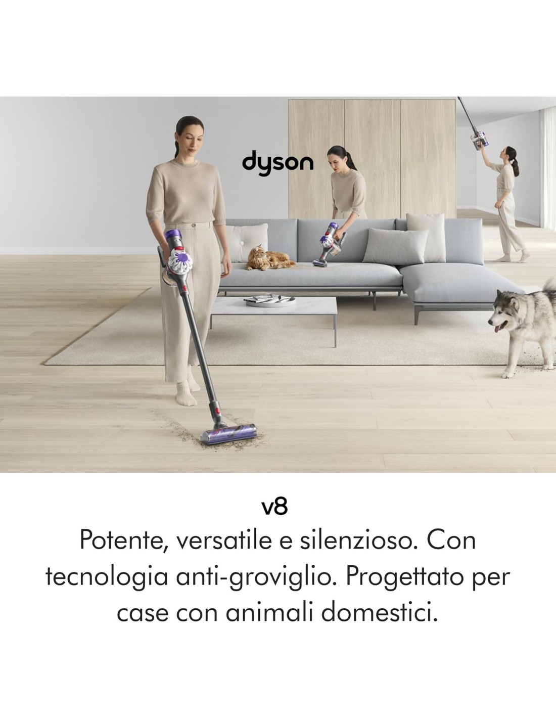 Dyson V8 Advanced Aspirapolvere Senza Filo 130 AW - shopincasa.it