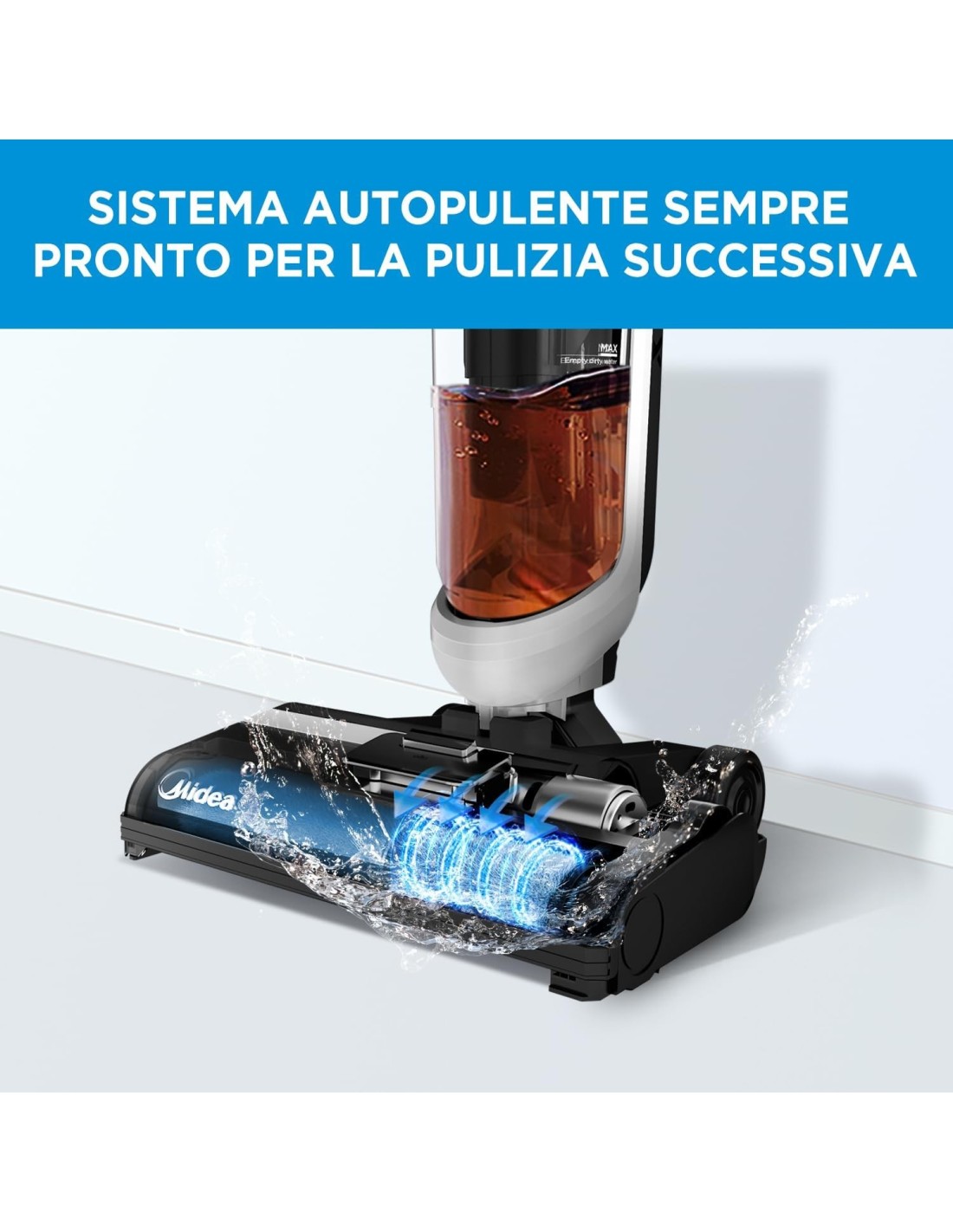 Midea Wet & Dry Aspirapolvere X6 3-in-1 Bianco e Nero - shopincasa.it