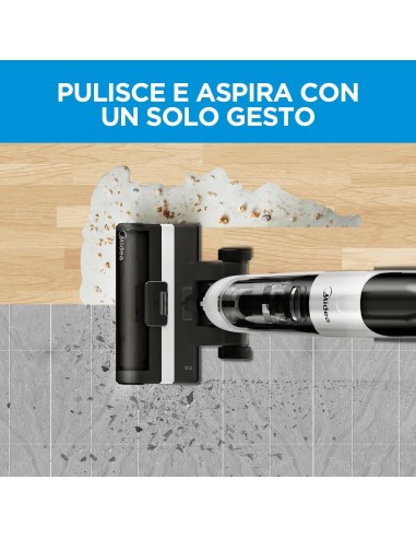 Midea Wet & Dry Aspirapolvere X6 3-in-1 Bianco e Nero - shopincasa.it