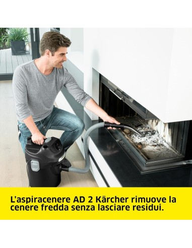 Kärcher AD 2 Aspiracenere Ignifugo 14 L 150 AW - shopincasa.it