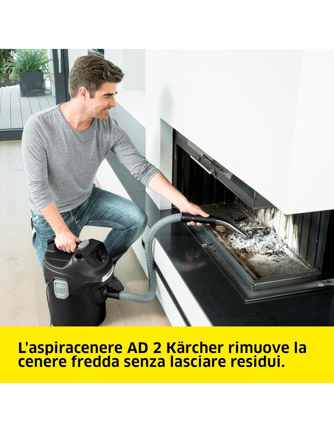 Kärcher AD 2 Aspiracenere Ignifugo 14 L 150 AW - shopincasa.it