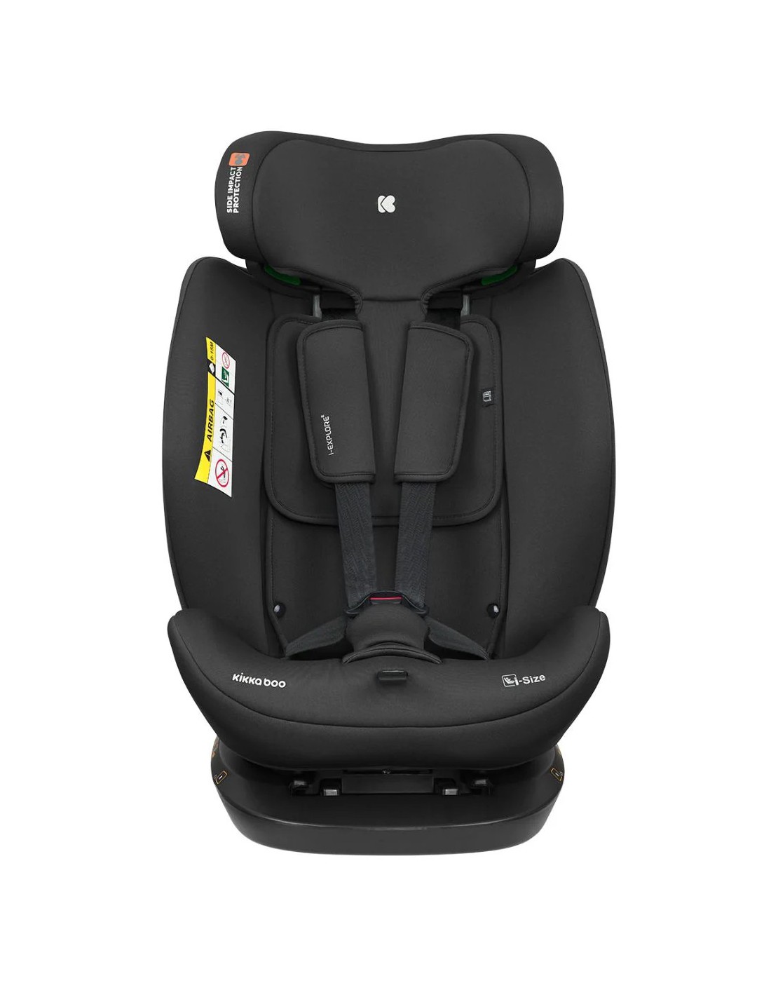 KikkaBoo i-Explore 2 seggiolino auto 360° i-SIZE 40-150 cm nero | shopincasa.it