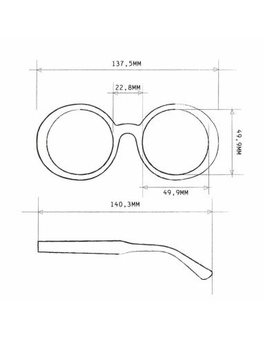 Occhiali da Lettura Laura Round Grande Black Shaded Rose 1.00 | Shopincasa.it