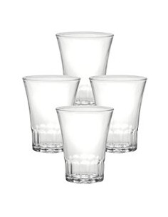 BICCHIERI ACQUA VINO BIBITA: vendita online BICCHIERI AMALFI IN VETRO 13 CL SET 4 in offerta