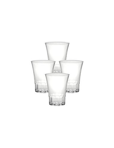 BICCHIERI ACQUA VINO BIBITA: vendita online BICCHIERI AMALFI IN VETRO 21 CL SET 4 in offerta