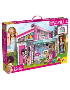 GIOCHI GIRL: vendita online Barbie Casa di Malibu con Bambola Lisciani, Villa Moderna a Due Piani, Veranda, Piscina, Zona Bar...
