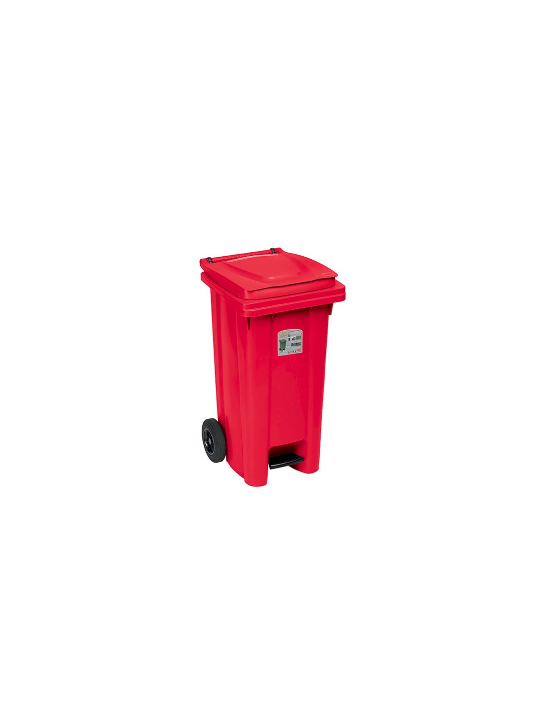 BIDONE IMMONDIZIA: vendita online BIDONE 25702 CARRELLATO 120LT VERDE FELCE in offerta