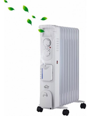 STUFE ELETTRICHE: vendita online RADIATORE AD OLIO CON UMIDIFICATORE 2000W RAU3809 DCG in offerta