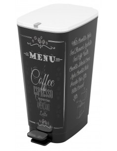 PATTUMIERE: vendita online KIS CHIC PATTUMIERA IN PLASTICA MENU/COFFE 50 LT KETER in offerta