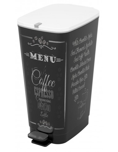 PATTUMIERE: vendita online KIS CHIC PATTUMIERA IN PLASTICA MENU/COFFE 50 LT KETER in offerta