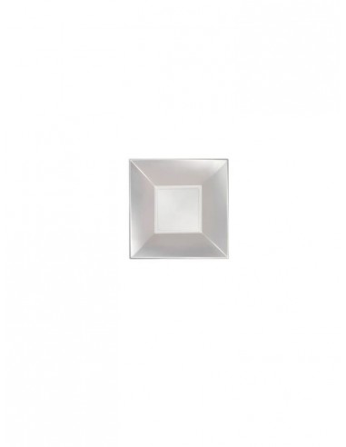 MONOUSO: vendita online NICE CF 25 PIATTO FONDO BIANCO PERLE' MM.180X180 GOLDPLAST in offerta